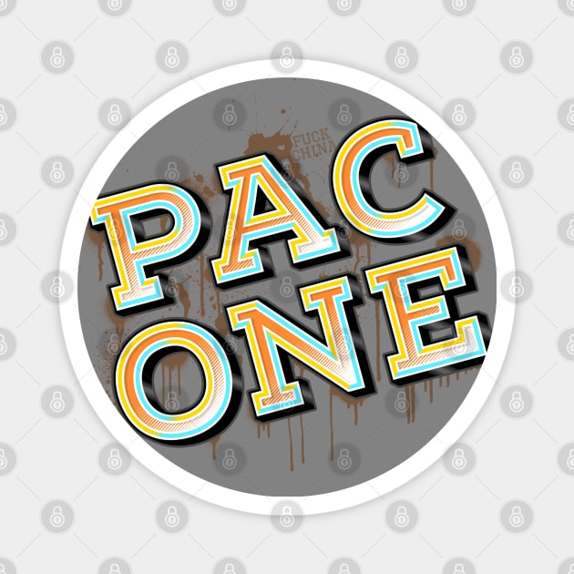 Pac One - Hello China Magnet by trev4000